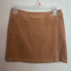 Copper Key Brown Corduroy Mini Skirt